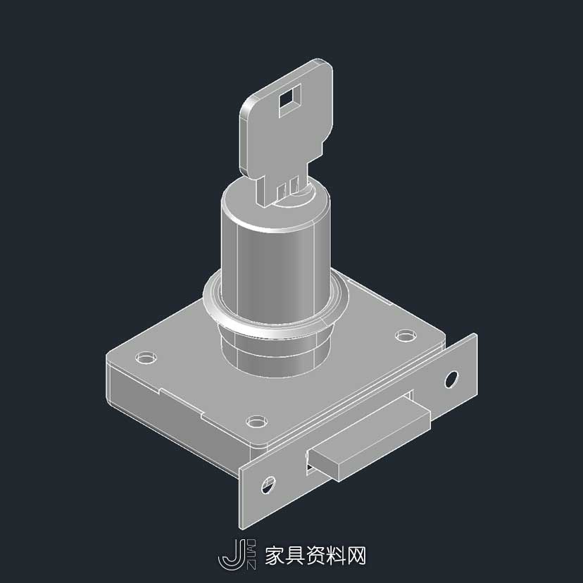 3D 抽屉锁