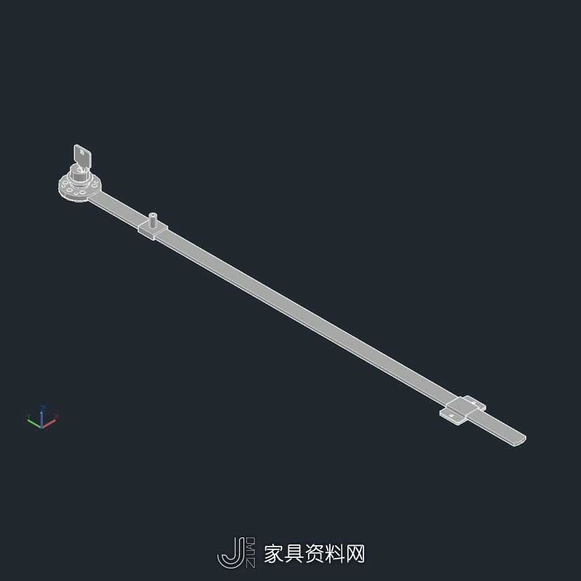 3D 联动抽屉锁